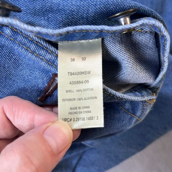 C.E. Schmidt Overalls Men's 38x30 Straight Denim Workwear Carpenter Bib - Picture 4 of 7